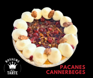 Tarte pacanes, canneberges