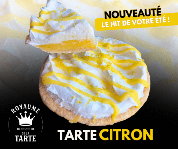 Tarte au citron crème fouettée